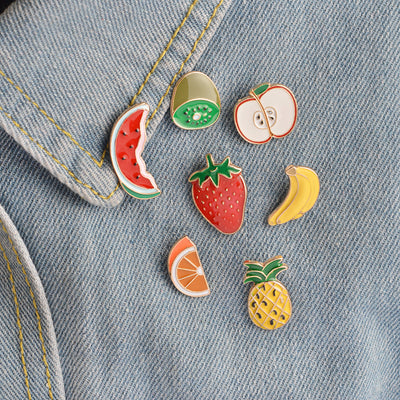 Broche de Aleación Esmaltado con Frutas de Dibujos Animados - Image 19