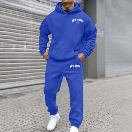 Sudadera con Capucha Forrada en Polar con Diseño Estampado para Hombre - Image 9