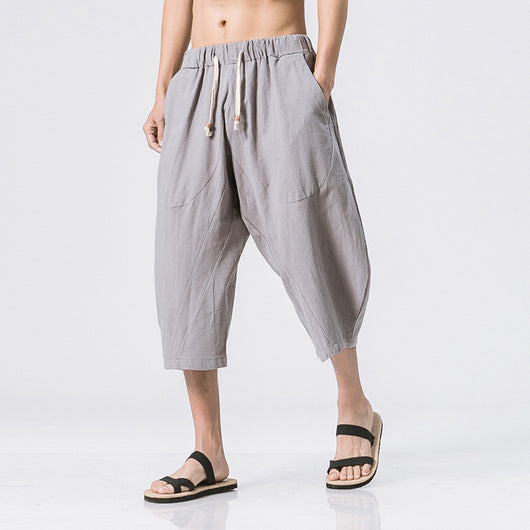 Pantalones Harem de Algodón Estilo Chino - Image 14