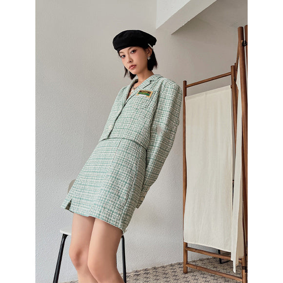 Traje Retro Elegante para Mujer - Estilo Occidental Inicio de Otoño