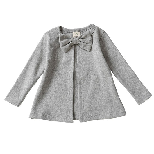Abrigo Infantil Casual con Moño - Blusa de Algodón Cuello Redondo - Image 5