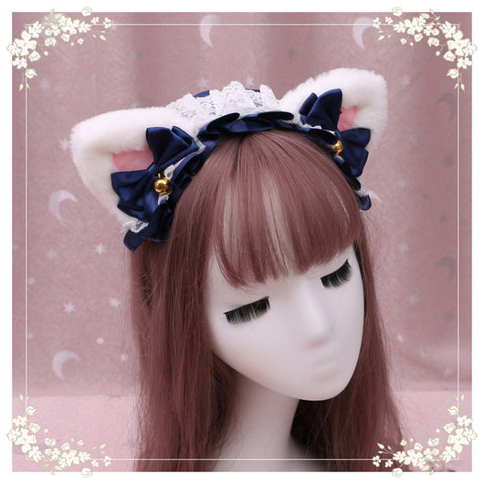 Diadema Lolita Gatita de Peluche con Encaje - Accesorio Anime Japonés - Image 34