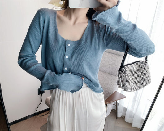 Cardigan Corto Tejido para Mujer - Image 3
