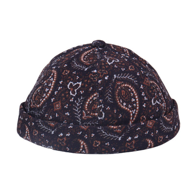 Gorra Estilo Señor Estampado Floral Melón para Primavera y Otoño Hombre