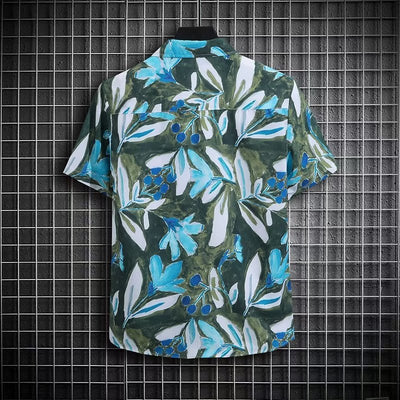 Camisa Casual Suelta de Diseño Exclusivo para Hombre Talla Grande Verano - Image 7