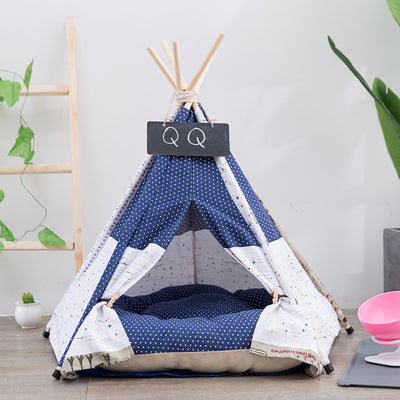 Casita Cama para Perros Pequeños y Medianos - Carpa Canvas con Estructura de Madera - Image 7