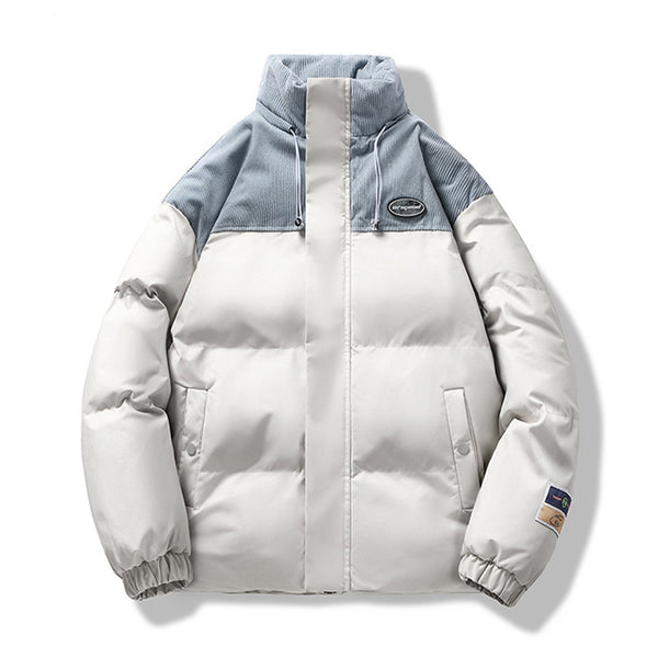 Abrigo de Invierno para Hombre Casual con Cuello Alto Acolchado en Algodón
