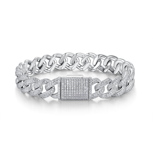 Pulsera de Plata S925 con Moissanita: Lujo Accesible y Elegancia Atemporal
