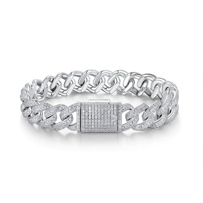 Pulsera de Plata S925 con Moissanita: Lujo Accesible y Elegancia Atemporal