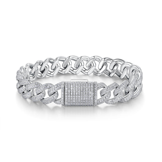Pulsera de Plata S925 con Moissanita: Lujo Accesible y Elegancia Atemporal