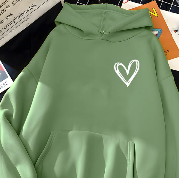 Sudadera con Capucha Estampado 3D Planeta Love - Diseño de Pareja Unisex