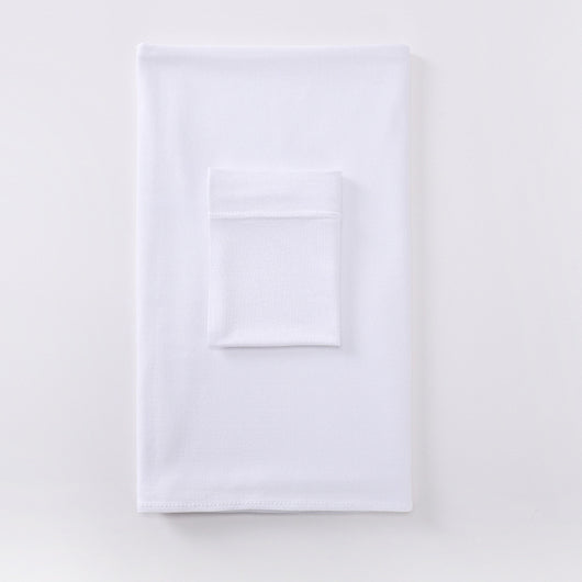 Black minimalist modal bottom hat integrated scarf, folded neatly on a white background. - Image 9