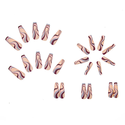 Pegatinas de Uñas Onda Ballet con Acabado Desprendible - Image 3
