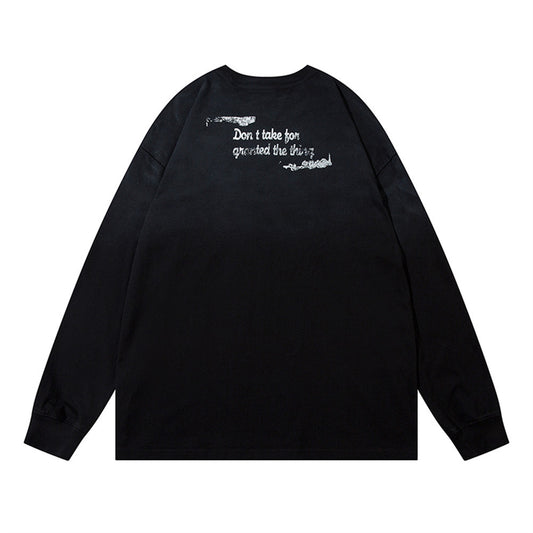 Camiseta Manga Larga Hombre Letras Góticas - Image 2