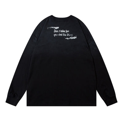 Camiseta Manga Larga Hombre Letras Góticas - Image 2