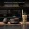 Gilt Iron Glaze Wave Pattern 4 Piezas
