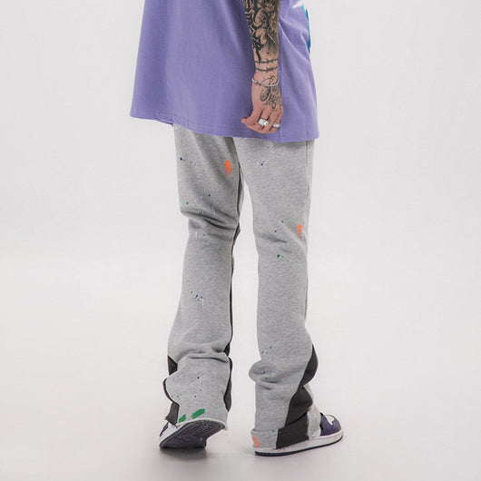 Pantalones Casuales con Costuras de Color Degradado - Image 18