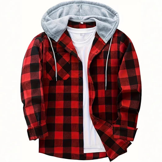 Sudadera Hoodie Cuadros para Hombre - Manga Larga - Image 3