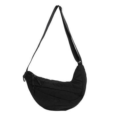 Bolsa Casual de Gran Capacidad Dumpling de Color Sólido Versátil - Image 10