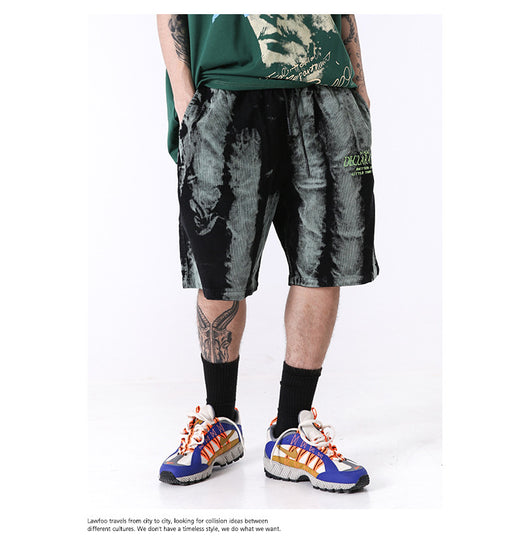 Pantalones cortos casuales para hombre con bordados - Image 7