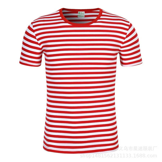 Playera Hombre Cuello Redondo a Rayas Manga Corta Verano - Image 8