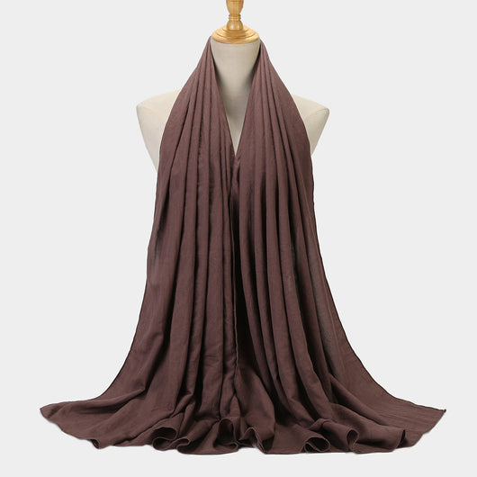 Pañuelo Cuadrado de Algodón y Lino - Diseño Liso y Versátil - Image 15