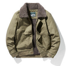 Chaqueta de Solapa Hombre Algodón Cashmere Otoño Invierno - Image 7