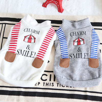 Suéter para Perro con Tirantes Estampados - Diseño Rayado - Image 9
