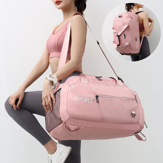 Mochila Deportiva Multifunción con Compartimento para Zapatos - Bolsa de Viaje Impermeable Unisex