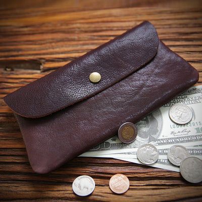Billetera Retro de Cuero Genuino para Hombre - Ultradelgada y Artesanal - Image 3