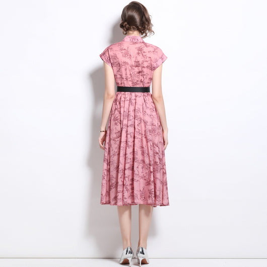 Vestido Polo Estampado Manga Corta para Mujer - Image 2
