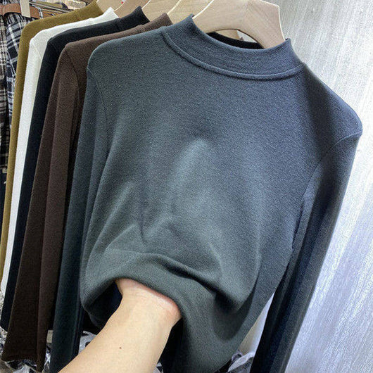 Blusa de Cuello Alto Manga Larga para Mujer - Image 15