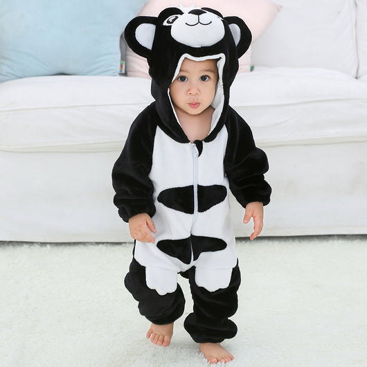 Pijama Enterizo Infantil de Franela Suave con Diseño de Animales - Image 6