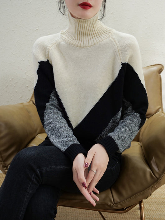 Suéter Cuello Alto de Lana Merino - Prenda Base Versátil - Image 12