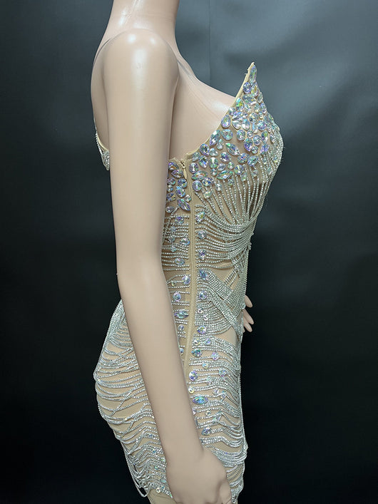 Vestido de Fiesta Elegante con Borlas de Cristal para Sesión Fotográfica de Cumpleaños - Image 14