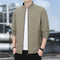 Jaqueta Casual Executiva Leve Masculina com Gola Alta