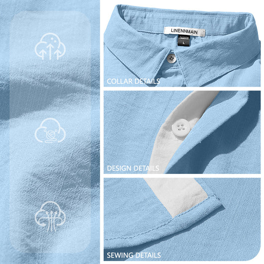 Camisa Casual de Manga Corta con Cuello Solapa - Image 16
