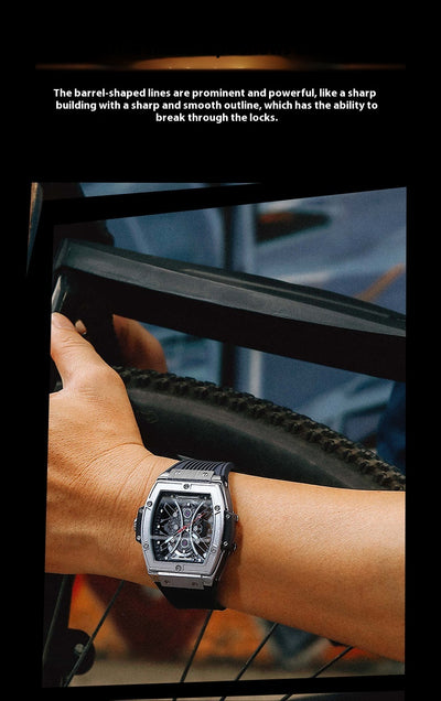 Reloj Deportivo Tonneau con Correa de Silicona y Esfera Luminosa - Image 18