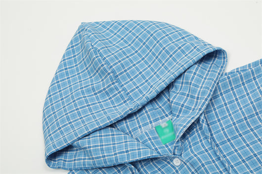 Sudadera Cuadros Holgada de Manga Larga para Hombre - Image 13