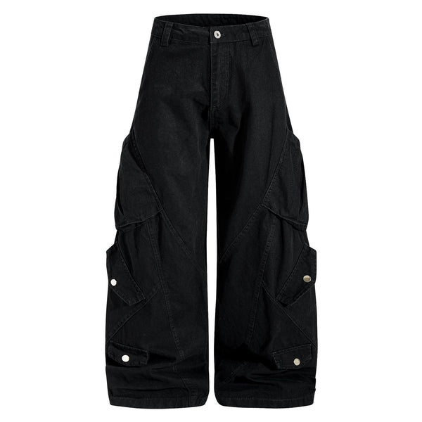 Pantalones Casuales Holgados Estilo Retro Americano con Diseño Geométrico - Image 5