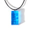 Collar Colgante de Resina con Cordón de Cuero
