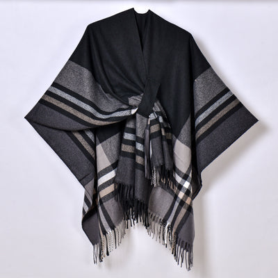 Chal con Borlas y Diseño Escocés Jacquard - Image 33