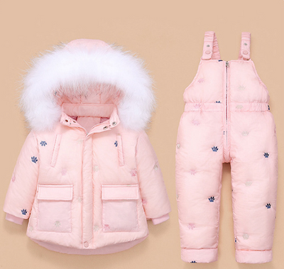 Conjunto de Abrigo Acolchado para Niña - Chaqueta y Pantalón Térmico Invierno - Image 5
