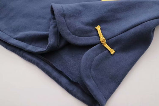 Sudadera con Capucha Estilo Japonés Oversize Bordada Retro - Image 10