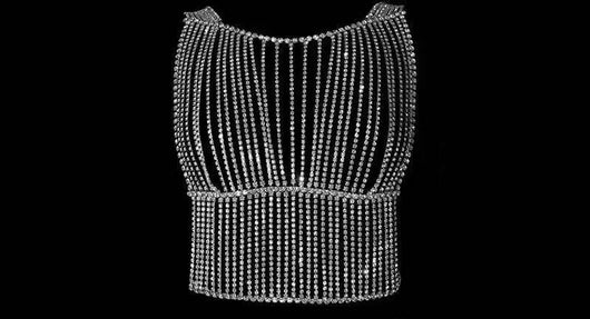 Cadena Corporal con Flecos y Cristales Brillantes - Estilo Europeo y Americano - Image 3