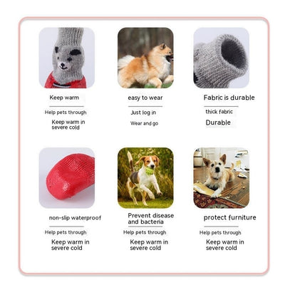 Calcetines Impermeables con Suela de Goma para Mascotas - Image 2