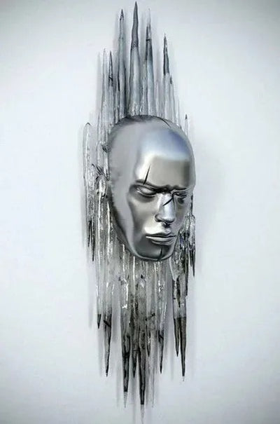 Cuadro de Arte Abstracto en Lienzo - Escultura Metálica Moderna - Image 10