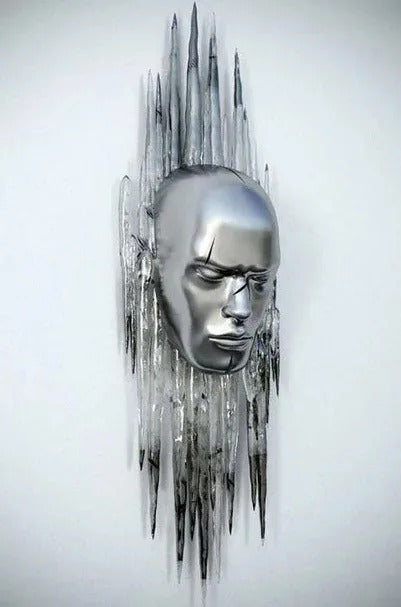 Cuadro de Arte Abstracto en Lienzo - Escultura Metálica Moderna - Image 10