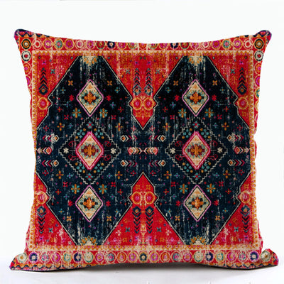 Funda de Almohada Bohemia con Estampado Étnico - Image 9