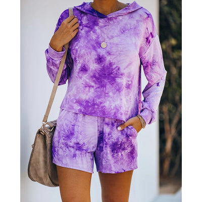 Sudadera con Capucha Tie-Dye Estampado Casual - Image 7